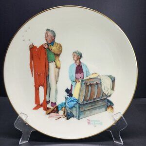 Norman Rockwell Four Season Fall Chilly Reception Collectors Plate 1978